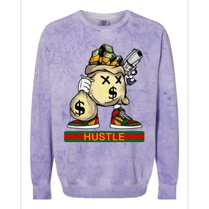 Money Stacks Hustle Wall Street Hip Hop Rap Lover Gift Colorblast Crewneck Sweatshirt