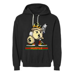 Money Stacks Hustle Wall Street Hip Hop Rap Lover Gift Garment-Dyed Fleece Hoodie