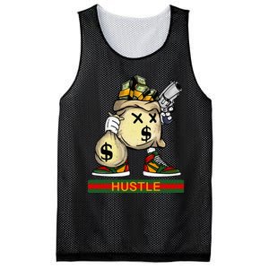 Money Stacks Hustle Wall Street Hip Hop Rap Lover Gift Mesh Reversible Basketball Jersey Tank