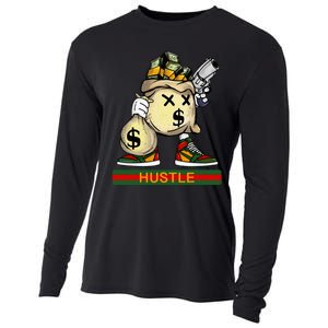 Money Stacks Hustle Wall Street Hip Hop Rap Lover Gift Cooling Performance Long Sleeve Crew