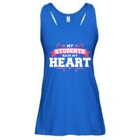 My Students Have My Heart Tearcher And Students Meaningful Gift Ladies Essential Flowy Tank