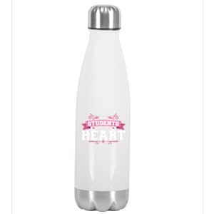 My Students Have My Heart Tearcher And Students Meaningful Gift Stainless Steel Insulated Water Bottle