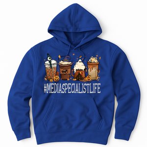 Media Specialist Horror Fall Coffee Halloween Pumpkin Autumn Gift Hoodie