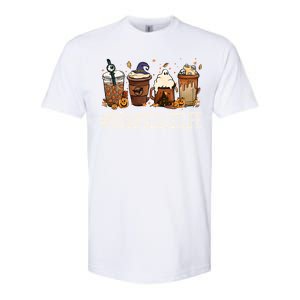 Media Specialist Horror Fall Coffee Halloween Pumpkin Autumn Gift Softstyle CVC T-Shirt