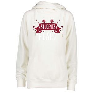 My Students Have My Heart Tearcher And Students Gift Womens Funnel Neck Pullover Hood