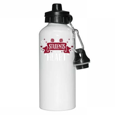 My Students Have My Heart Tearcher And Students Gift Aluminum Water Bottle