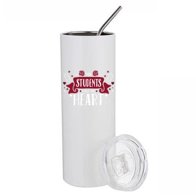 My Students Have My Heart Tearcher And Students Gift Stainless Steel Tumbler