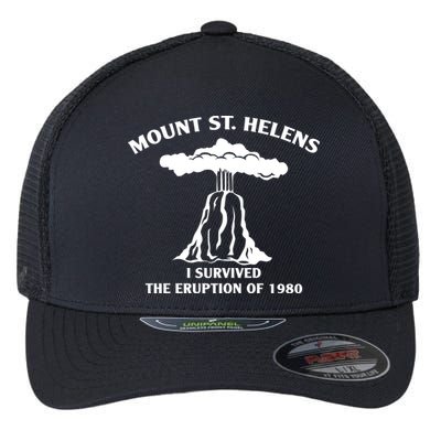 Mount St Helens I Survived The Eruption Of 1980 Flexfit Unipanel Trucker Cap