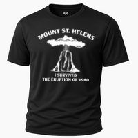 Mount St Helens I Survived The Eruption Of 1980 Cooling Performance Crew T-Shirt