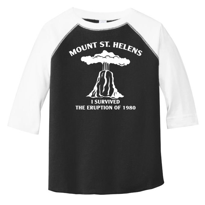 Mount St Helens I Survived The Eruption Of 1980 Toddler Fine Jersey T-Shirt