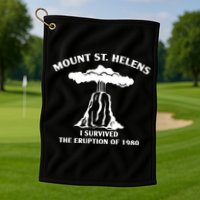 Mount St Helens I Survived The Eruption Of 1980 Golf Towel
