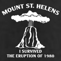 Mount St Helens I Survived The Eruption Of 1980 Golf Towel