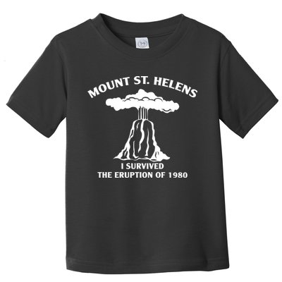 Mount St Helens I Survived The Eruption Of 1980 Toddler T-Shirt