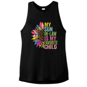 My Son In Law Is My Favorite Child Sunflower Ladies PosiCharge Tri-Blend Wicking Tank