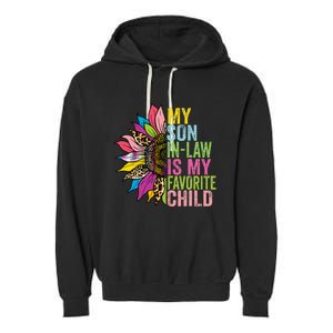 My Son In Law Is My Favorite Child Sunflower Garment-Dyed Fleece Hoodie