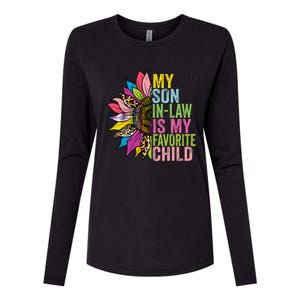 My Son In Law Is My Favorite Child Sunflower Womens Cotton Relaxed Long Sleeve T-Shirt