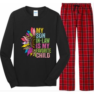 My Son In Law Is My Favorite Child Sunflower Long Sleeve Pajama Set