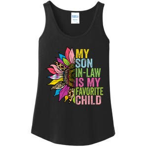 My Son In Law Is My Favorite Child Sunflower Ladies Essential Tank