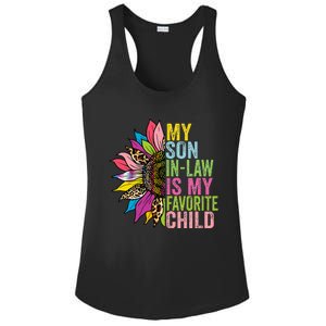 My Son In Law Is My Favorite Child Sunflower Ladies PosiCharge Competitor Racerback Tank