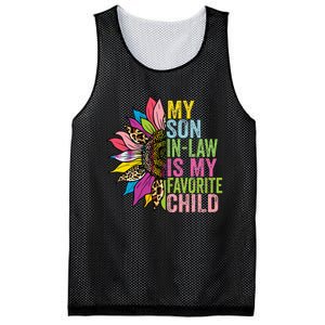 My Son In Law Is My Favorite Child Sunflower Mesh Reversible Basketball Jersey Tank