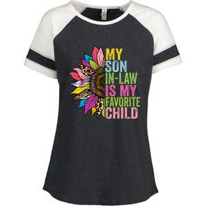 My Son In Law Is My Favorite Child Sunflower Enza Ladies Jersey Colorblock Tee