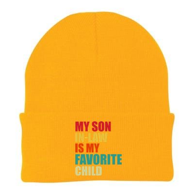 My Son In Law Is My Favorite Child Family Matching Dad Mom Knit Cap Winter Beanie