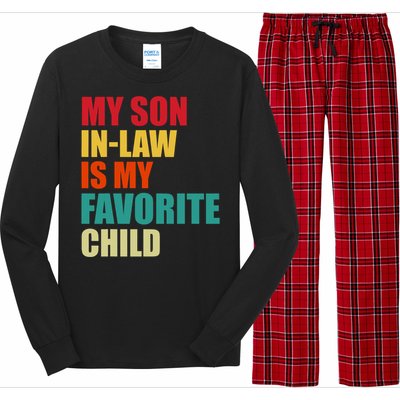 My Son In Law Is My Favorite Child Family Matching Dad Mom Long Sleeve Pajama Set