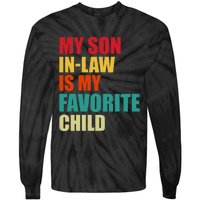 My Son In Law Is My Favorite Child Family Matching Dad Mom Tie-Dye Long Sleeve Shirt