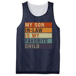 My Son In Law Is My Favorite Child MotherS Day Mom Retro Mesh Reversible Basketball Jersey Tank