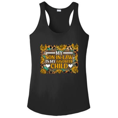 My Son In Law Is My Favorite Child Family Sunflower Design Ladies PosiCharge Competitor Racerback Tank