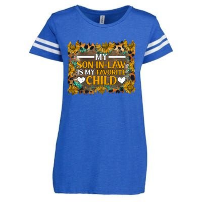 My Son In Law Is My Favorite Child Family Sunflower Design Enza Ladies Jersey Football T-Shirt