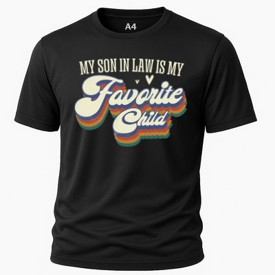 My Son In Law Is My Favorite Child Mother In Law Gifts Retro Performance Shirt