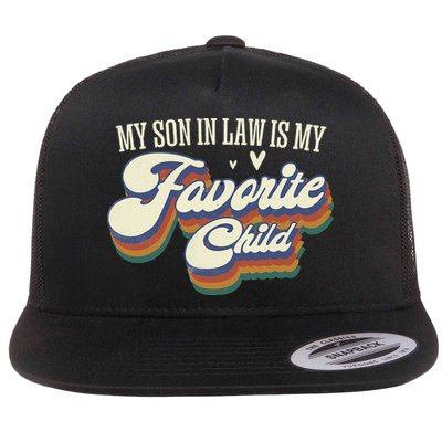 My Son In Law Is My Favorite Child Mother In Law Gifts Retro Flatbill Hat