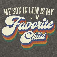My Son In Law Is My Favorite Child Mother In Law Gifts Retro Cotton Canvas Backpack