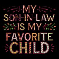 My Soninlaw Is My Favorite Child Funny Present USA-Made Doggie Bandana