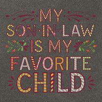 My Soninlaw Is My Favorite Child Funny Present Cotton Canvas Backpack