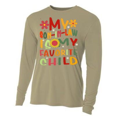 My Son In Law Is My Favorite Child Funny Replaced Daughter Cooling Performance Long Sleeve Crew