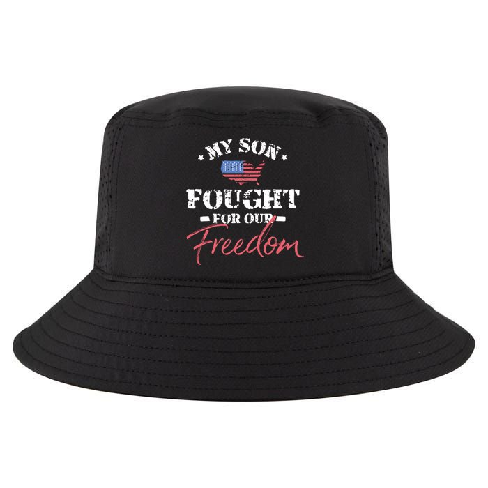 My Son Is A Veteran Gift Cool Comfort Performance Bucket Hat