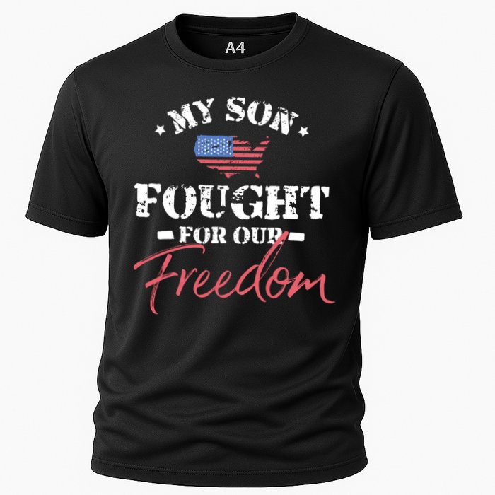 My Son Is A Veteran Gift Cooling Performance Crew T-Shirt