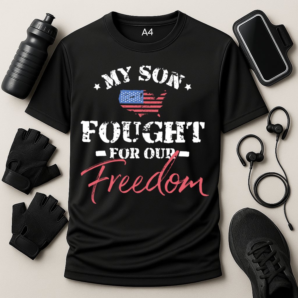 My Son Is A Veteran Gift Cooling Performance Crew T-Shirt