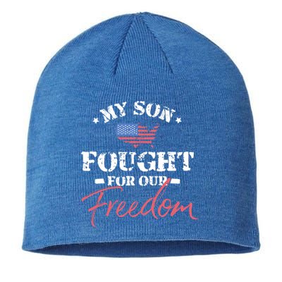 My Son Is A Veteran Gift Sustainable Beanie
