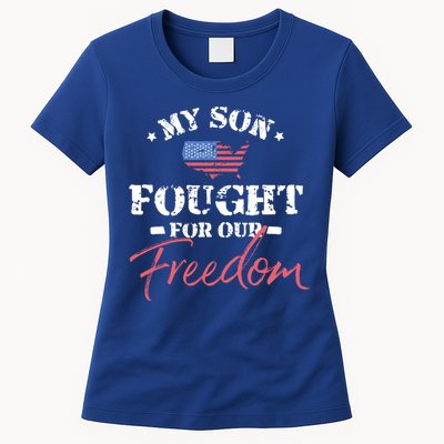 My Son Is A Veteran Gift Womens T-Shirt