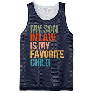 My Son In Law Is My Favorite Child Funny Replaced Daughter Mesh Reversible Basketball Jersey Tank