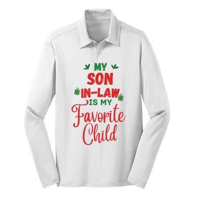 My Son In Law Is My Favorite Child For Mother In Law Silk Touch Performance Long Sleeve Polo