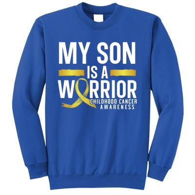 My Son Is A Warrior Hood Cancer Awareness Supporter Gift Sweatshirt