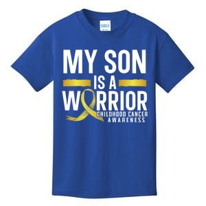 My Son Is A Warrior Hood Cancer Awareness Supporter Gift Kids T-Shirt