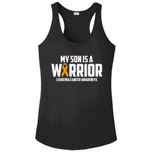 My Son Is A Warrior Leukemia Cancer Blood Awareness Month Gift Ladies PosiCharge Competitor Racerback Tank