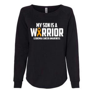 My Son Is A Warrior Leukemia Cancer Blood Awareness Month Gift Womens California Wash Sweatshirt