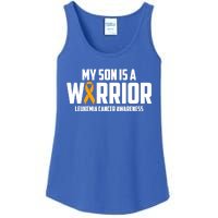 My Son Is A Warrior Leukemia Cancer Blood Awareness Month Gift Ladies Essential Tank