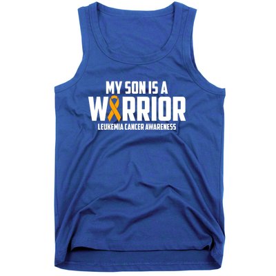 My Son Is A Warrior Leukemia Cancer Blood Awareness Month Gift Tank Top